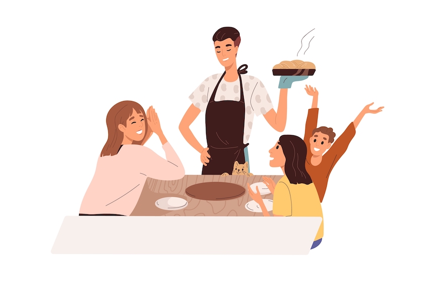 Things to do Autumn - Family making Autumn Meal