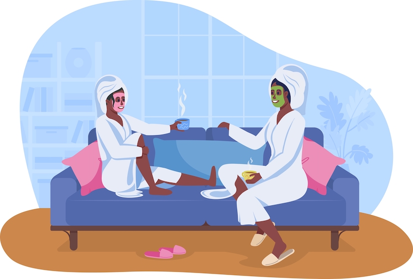 Release Stress - Friends doing self care