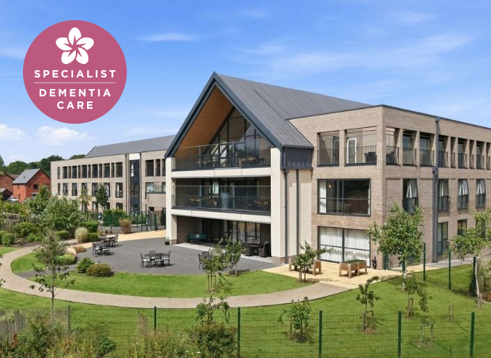 Blythe Rose Solihull Specialist Dementia Home as seen from above