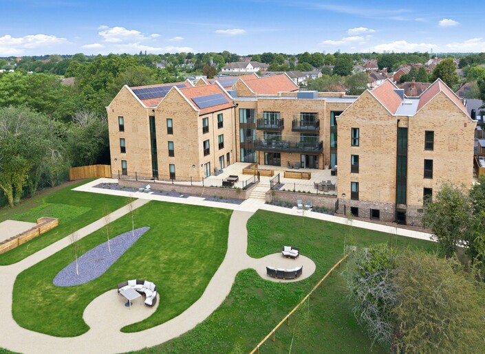 Heathview Rose Care Home Shirley aerial view