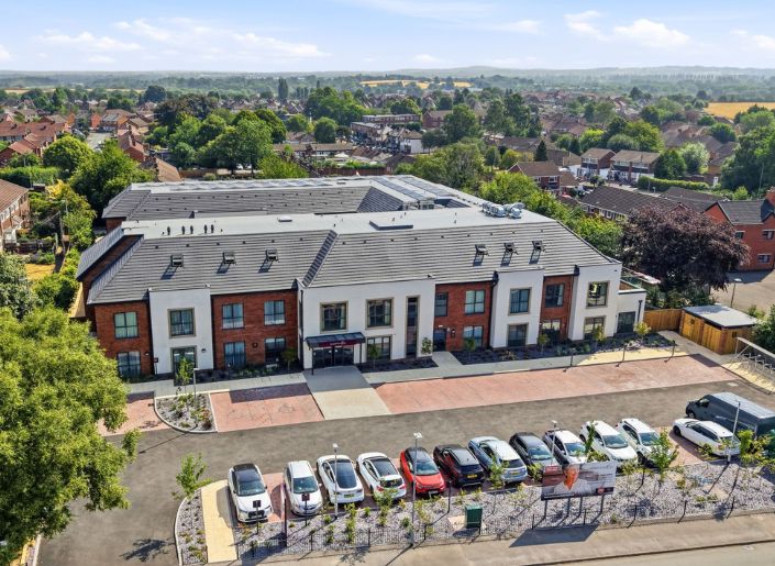 Aerial view of Bilbrook Rose Care Home